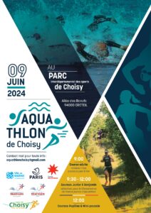 Aquathlon à la base de loisir de Choisy : course adultes et sélectif jeunes